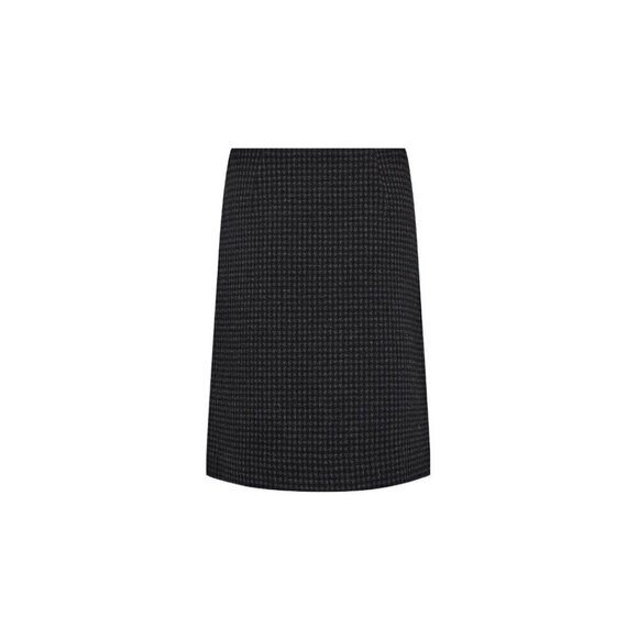 NWT SOYA CONCEPT Isobel Black & Charcoal Houndstooth Print Skirt - Picture 4 of 5